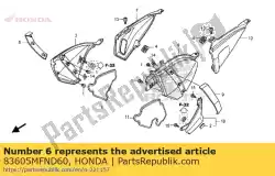 Here you can order the no description available at the moment from Honda, with part number 83605MFND60: