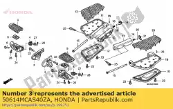 Tutaj możesz zamówić wspornik, d?. G?ówny krok * nh od Honda , z numerem części 50614MCAS40ZA: