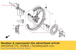 Ici, vous pouvez commander le col, fr. Distance d'essieu auprès de Honda , avec le numéro de pièce 44620KAE770: