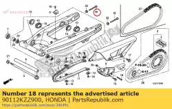 Qui puoi ordinare bullone, esagonale, 8x47,5 da Honda , con numero parte 90112KZZ900: