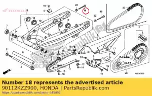 Honda 90112KZZ900 bullone, esagonale, 8x47,5 - Il fondo