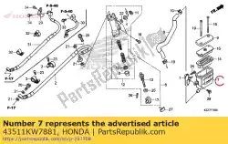 Here you can order the cup comp., oil (nissin) from Honda, with part number 43511KW7881: