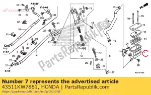 honda 43511KW7881 cup comp., oil (nissin) - Bottom side