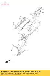 Ici, vous pouvez commander le protecteur, silencieux 2 auprès de Yamaha , avec le numéro de pièce 5GM147280000: