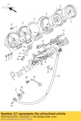 Qui puoi ordinare bullone da Suzuki , con numero parte 0910310195: