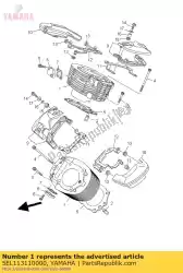 Aqui você pode pedir o cilindro 1 em Yamaha , com o número da peça 5EL113110000: