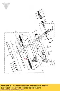 triumph T2046166 spring seat - Bottom side