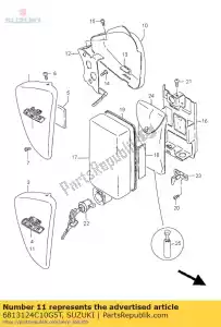 Suzuki 6813124C10G5T emblema, cornice - Il fondo