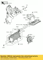 490160566, Kawasaki, couvercle-joint er650ecf kawasaki er-6f er-6n kle klz 650 1000 2009 2010 2011 2012 2013 2014, Nouveau