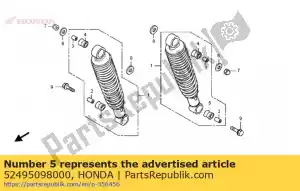 Honda 52495098000 arbusto, caucho - Lado inferior