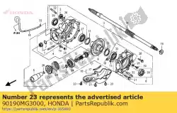 Ici, vous pouvez commander le boulon, bride, 8x12 auprès de Honda , avec le numéro de pièce 90190MG3000: