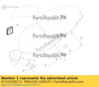 67323200C3, Piaggio Group, Assemblaggio della sella piaggio beverly bv zapm69 zapm69200 zapm69300, zapm69400 125 300 350 2010 2011 2012 2013 2014 2015 2016, Nuovo
