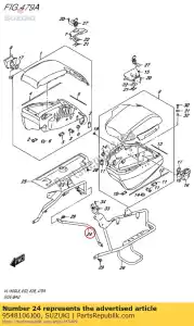 Suzuki 9548106J00 szelki, boczna torba - Dół