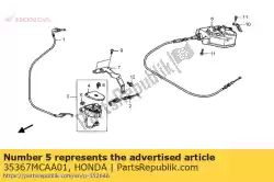 Here you can order the grommet from Honda, with part number 35367MCAA01: