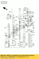 440221327, Kawasaki, cylinder-widelec kawasaki d tracker 125 , Nowy