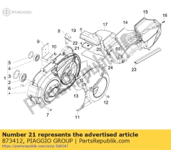 Aprilia 873412, Filtre à mailles, OEM: Aprilia 873412