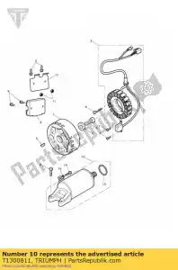 triumph T1300811 brkt regulator - Bottom side