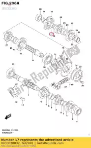 Suzuki 0930020032 struik - Onderkant