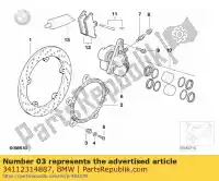 34112314887, BMW, roll pin bmw  1200 1996 1997 1998 1999 2000 2001 2002 2003 2004, New