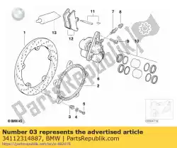 Here you can order the roll pin from BMW, with part number 34112314887: