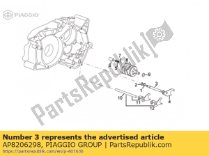 aprilia AP8206298 fork guide pin - Bottom side