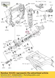 Tutaj możesz zamówić ? Ruba z ko? Nierzem 12x75 zx1400a6f od Kawasaki , z numerem części 921531367: