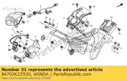 Aquí puede pedir no hay descripción disponible en este momento de Honda , con el número de pieza 84702KZZ930: