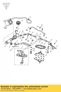 triumph T2401840 baffle fuel pump - Bottom side
