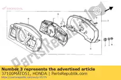 Qui puoi ordinare metro assy., combinazione da Honda , con numero parte 37100MATD51: