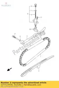 Suzuki 1277114F00 guide, chaîne à cames - La partie au fond