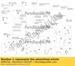 Aprilia 898458, Main wiring harness, OEM: Aprilia 898458