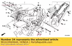 Aqui você pode pedir o parafuso, flange, 12x85 em Honda , com o número da peça 90161MGH640: