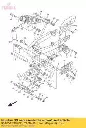 bout, sluitring (59v) van Yamaha, met onderdeel nummer 901051039200, bestel je hier online: