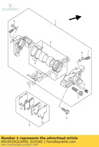 suzuki 6910029G10999 compasso de calibre, re - Lado inferior