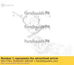 Aquí puede pedir cubierta de Piaggio Group , con el número de pieza B017763: