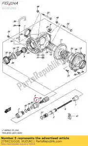 suzuki 2759231G10 plaat, output oi - Onderkant