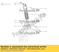 666822, Aprilia, completo ammortizzatore posteriore, Nuovo