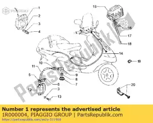 Piaggio Group 1R000004 dispositivo - Lado inferior