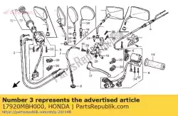 Qui puoi ordinare cavo comp. B, acceleratore da Honda , con numero parte 17920MBH000: