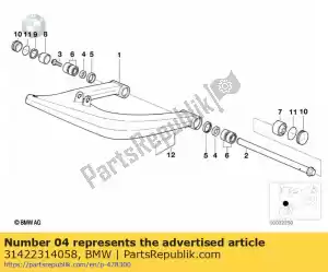 bmw 31422314058 spacer - Onderkant