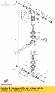 yamaha BF12220120 subconjunto del amortiguador - Lado inferior