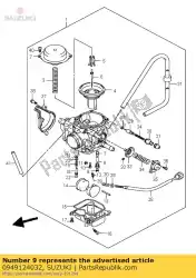 Aqui você pode pedir o jato, principal (# 122) em Suzuki , com o número da peça 0949124032:
