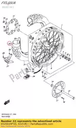 Ici, vous pouvez commander le tube assy, ?? Roue auprès de Suzuki , avec le numéro de pièce 6520029F00: