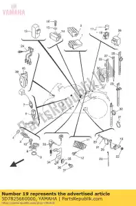 yamaha 5D7825660000 interruptor, soporte lateral - Lado inferior