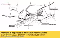 87103MFPJ10ZA, Honda, nessuna descrizione disponibile al momento honda cb 1300 2010, Nuovo