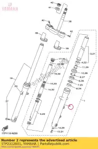 yamaha 1TP2312601 tube, outer (l.h) - Bottom side