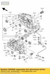 Aqui você pode pedir o rolamento de esferas, 6202x19 kmx125-a1 em Kawasaki , com o número da peça 920451169: