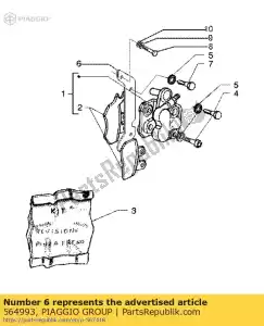 Piaggio Group 564993 plato - Lado inferior