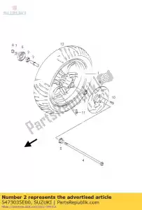 Suzuki 5473035E00 entretoise, whl.brg. - La partie au fond