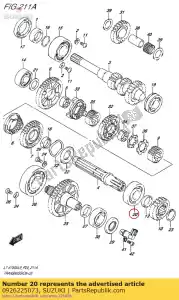 suzuki 0926225073 rolamento de esferas - Lado inferior